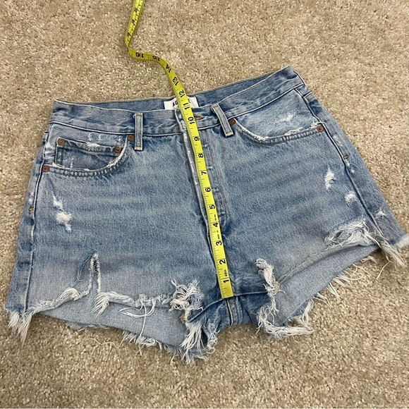 Agolde Los Angeles Parker Vintage Cut Off Jeans Shorts Sz 27 High Rise Button, - Picture 11 of 16